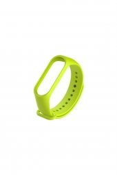 gaman Mi Band 5 - 6 Uyumlu Silikon Akıllı Bileklik Kordonu - Neon Yeşil - 1