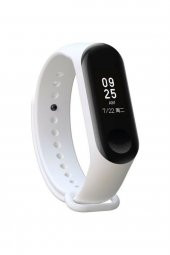 gaman Mi Band 5 - 6 Uyumlu Silikon Akıllı Bileklik Kordonu - Beyaz - 2