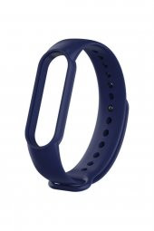 gaman Mi Band 5 - 6 Uyumlu Silikon Akıllı Bileklik Kordonu - Lacivert - 1
