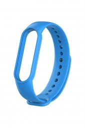 gaman Mi Band 5 - 6 Uyumlu Silikon Akıllı Bileklik Kordonu - Mavi - 1