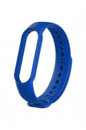 gaman Mi Band 5 - 6 Uyumlu Silikon Akıllı Bileklik Kordonu - Koyu Mavi - 1