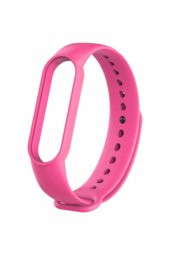 gaman Mi Band 5 - 6 Uyumlu Silikon Akıllı Bileklik Kordonu - Pembe - 1