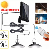 gaman Güneş Enerjili Su Geçirmez Kumandadan Işığı Ayarlanabilir Çift Başlıklı Sarkıt Led Lamba - 1