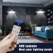 gaman Güneş Enerjili Kumandalı Işığı Kısılabilir Çift Başlıklı İç veya Dış Mekan Sarkıt Solar Led Lamba - 3