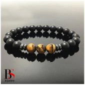 Kaplangözü & Hematit & Oniks Erkek Doğal Taş Bileklik - 1