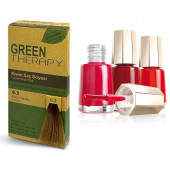 Green Therapy Krem Organik Saç Boyası 6.3 Fındık Kabuğu - 1