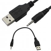 USB Erkek - 4 Boğumlu 2.5 mm Stereo Şarj Kablosu - 1