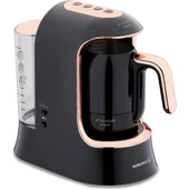 Korkmaz A862-04 Kahvekolik Deluxe Aqua Siyah/Rosagold Kahve Makinası - 1