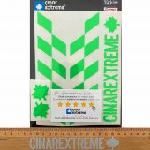 Floresan Yeşil Damalı Kask Motosiklet Sticker Takımı Çınar Extreme - 4