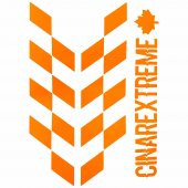 Floresan Turuncu Damalı Kask Motosiklet Sticker Takımı Çınar Extreme thumbnail 2