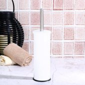 Ksv metal beyaz  paslanmaz wc tuvalet fırçası thumbnail 1