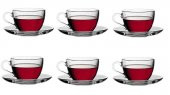 Paşabahçe 97948 basic cam çay fincanı - çay fincanı seti - 1