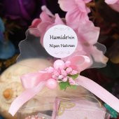 Hediyelik Mini Kuran & Lüks Taşlı Zikirmatik - Pembe - 2