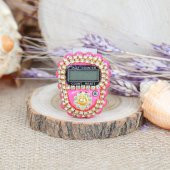 Hediyelik Mini Kuran & Lüks Taşlı Zikirmatik - Pembe - 9