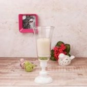 Ksv ferforje tekli ayaklı şamdan- dekoratif mumluk 30cm. - 1