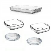 Paşabahçe borcam fırın tepsisi - 5 li borcam set - 1