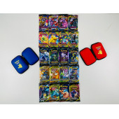 Pokemon Oyun Kartı 5 Set Bir Arada 2 Adet Pokemon Kart Koruma Çantası - 1