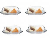 Paşabahçe basic 4 lü kahvaltılık - tereyağlık peynirlik saklama kabı - 2