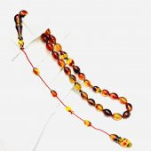 Sistemli Beyzi Model 7-10mm Ateş Sıkma Kehribar Tesbih thumbnail 1