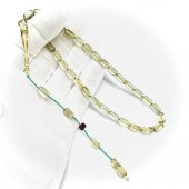 Kapsül Model Sistemli 6-10mm Simli Ateş Sıkma Kehribar Tesbih thumbnail 1