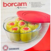 Paşabahçe Kapaklı Yuvarlak Borcam Tencere 2100Cc 59001 - 2