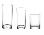 Lav liberty votka viski bardak - su meşrubat bardağı 18 parça 3 boy - 1