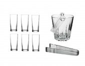 Paşabahçe rakı bardak ve 8 prç. rakı bardağı ve buz kovası seti - 1