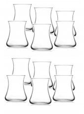 Lav lal cam çay bardağı - 12 li çay bardak - 3