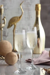 Lav fame ayaklı bardak kadeh - 6 lı şampanya kadehi fam539 - 1