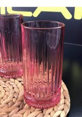 Paşabahçe elysia 4 lü su bardak - meşrubat bardağı pembe 520015 - 1