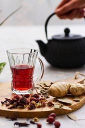 Lav Venüs Kulplu Çay Bardak - 6 Lı Kulplu Çay Bardağı - 1