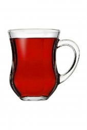 Paşabahçe dem kulplu çay bardak -6 lı çay bardağı - 1