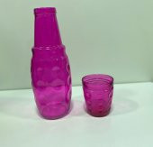 Sigma bardaklı sürahi - başucu sürahisi pembe - 1
