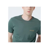 Columbia Csc M Basic Sm Logo Brushed Ss Tee Erkek Kısa Kollu Tişört CS0282-353 - 2