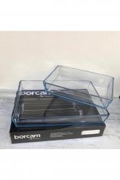 Paşabahçe premium borcam seti - 2 li dikdörtgen borcam takımı özel seri - 1