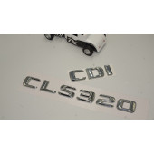 Benz CLS 320 CDi Bagaj Krom Metal 3M 3D Yazı Logo thumbnail 2