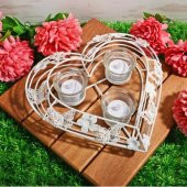 Ksv ferforje yatay kalp mumluk -3 lü teagliht mumluk - 1