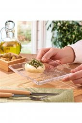 Paşabahçe madlen kare pasta tabak - 2 li servis sunum tabağı 68307 - 1
