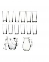 Paşabahçe rakı bardak ve 15 prç. rakı bardağı ve buz kovası seti - 1