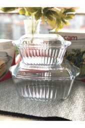 Paşabahçe 2 li kare kapaklı borcam tencere seti 2 boy 4 prç. thumbnail 1