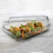 Paşabahçe 2 li dikdörtgen kapaklı borcam tencere seti 2 boy 4 prç. thumbnail 1