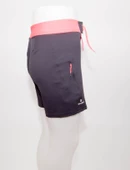Erkek Kısa Deniz Şortu Boardshort Filesiz Sörf Meridyendukkan Siyah Turuncu Olaıan - 3