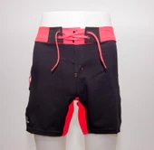 Erkek Kısa Deniz Şortu Boardshort Filesiz Sörf Meridyendukkan Siyah Turuncu Olaıan - 2