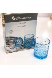 Paşabahçe timeless 4 lü viski bardak - viski meşrubat bardağı 52790 turkuaz - 3