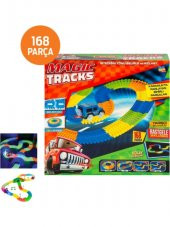 Magic Tracks Hareketli Raylar 168 Parça Oyuncak Araba Setleri - 1