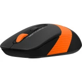 A4 Tech Nano Alıcı Kablosuz Optik 2000 Dpi Enerji Korumalı Mouse - Siyah/Turuncu thumbnail 4