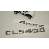 Benz CLS 400 4Matic Bagaj Krom Metal 3M 3D Yazı Logo thumbnail 2