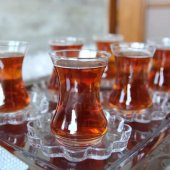 Paşabahçe çay seti - çay bardağı takımı 12 prç. ince belli papatya - 1