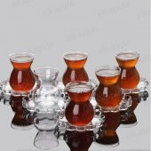 Paşabahçe çay seti - çay bardağı takımı 12 prç. papatya - 2