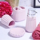 Ksv stonware 4 lü banyo seti takımı - sıvı sabunluk seti msb-06888 thumbnail 1